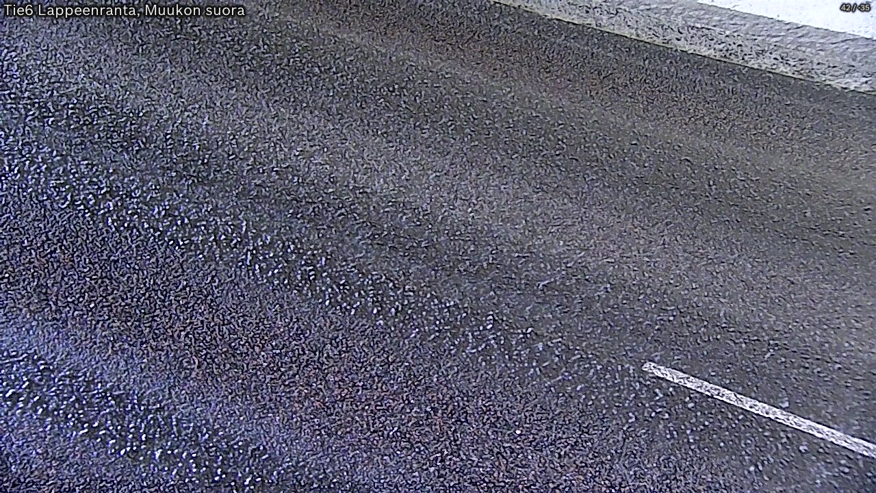 Weather Camera Image Road 6 Lappeenranta, Muukko straight, Lappeenranta, Etelä-Karjala