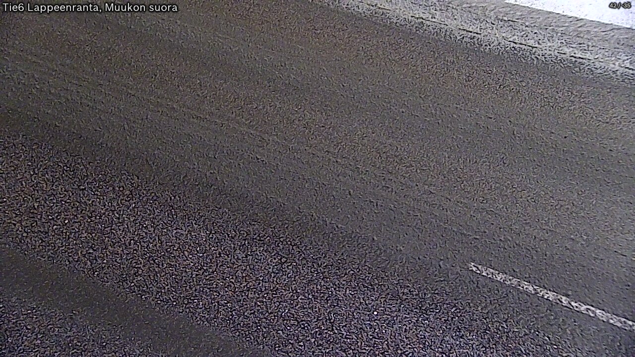 Weather Camera Image Road 6 Lappeenranta, Muukko straight, Lappeenranta, Etelä-Karjala