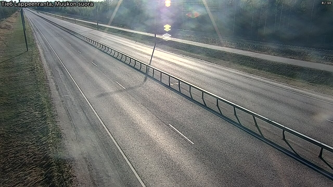Weather Camera Image Tie 6 Villmanstrand, Muukko rakan, Lappeenranta, Etelä-Karjala