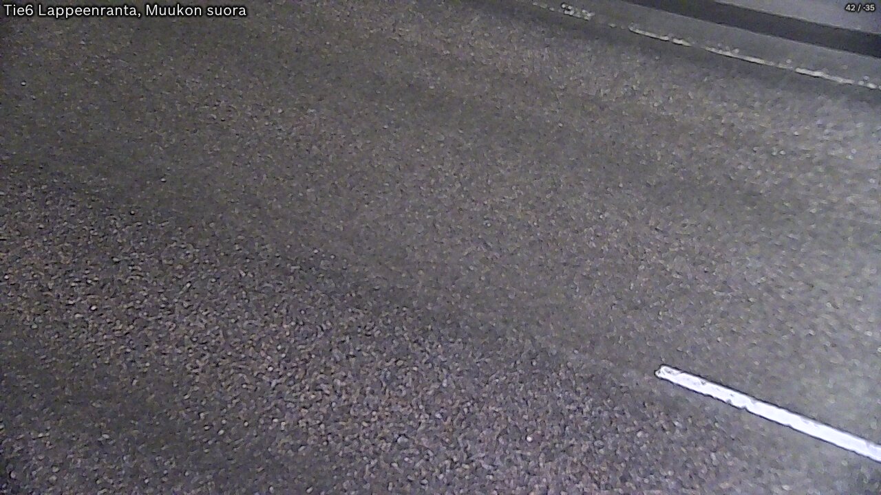Weather Camera Image Road 6 Lappeenranta, Muukko straight, Lappeenranta, Etelä-Karjala