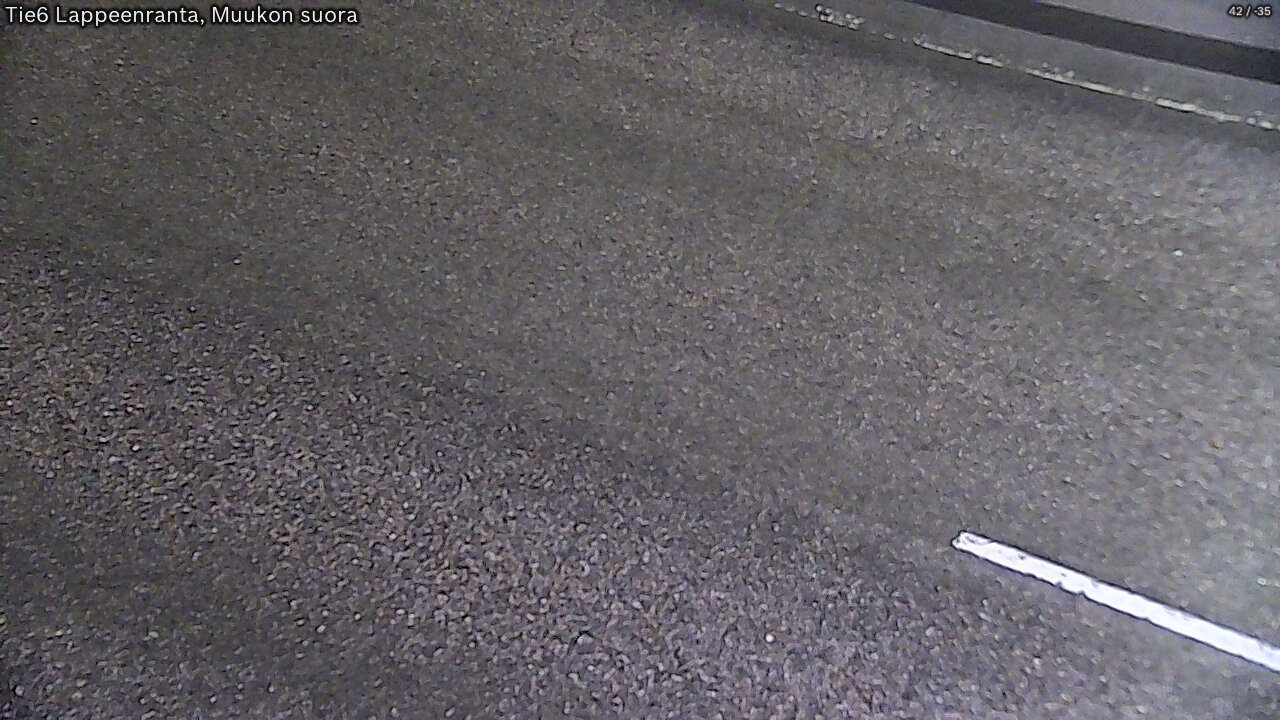 Weather Camera Image Road 6 Lappeenranta, Muukko straight, Lappeenranta, Etelä-Karjala