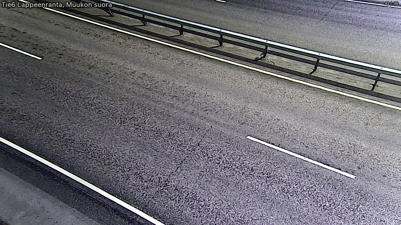 Weather Camera Image Tie 6 Villmanstrand, Muukko rakan, Lappeenranta, Etelä-Karjala