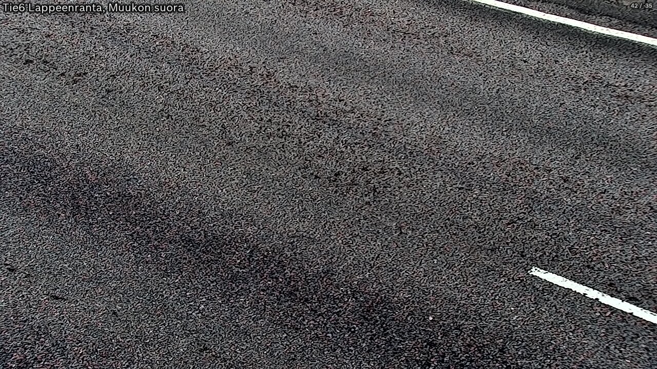 Weather Camera Image Road 6 Lappeenranta, Muukko straight, Lappeenranta, Etelä-Karjala