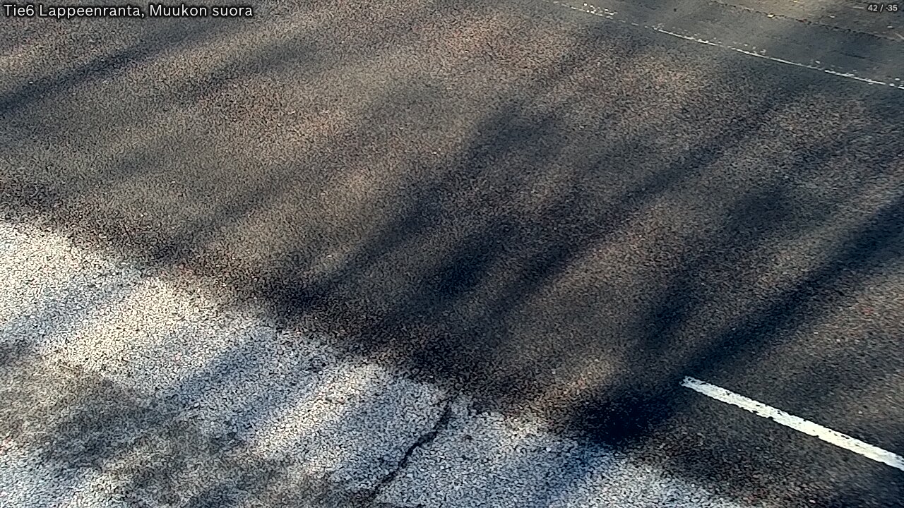 Weather Camera Image Road 6 Lappeenranta, Muukko straight, Lappeenranta, Etelä-Karjala