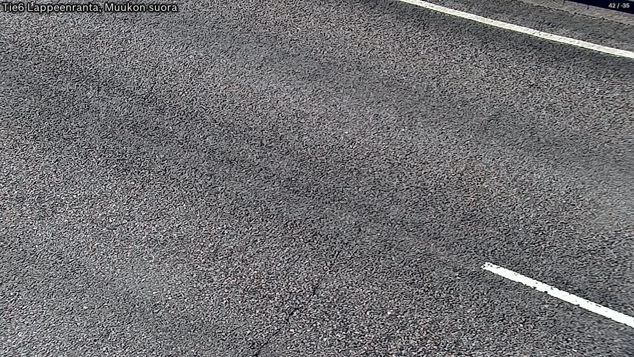 Weather Camera Image Tie 6 Villmanstrand, Muukko rakan, Lappeenranta, Etelä-Karjala