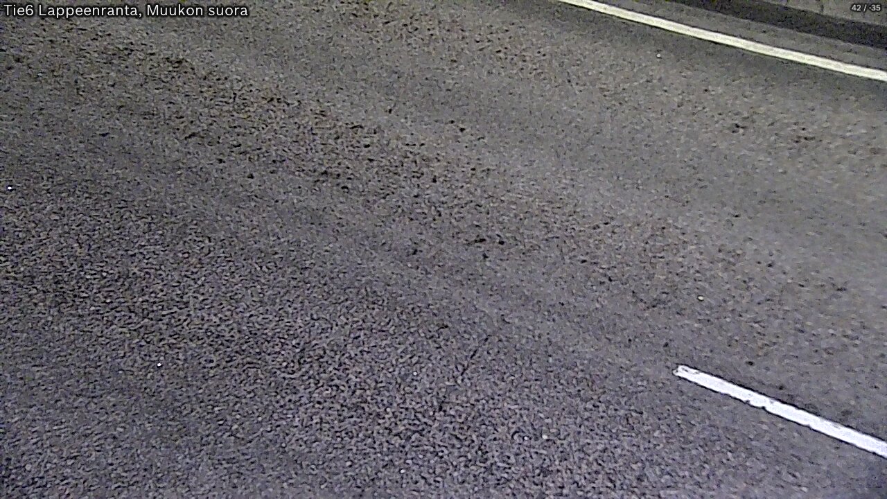 Weather Camera Image Road 6 Lappeenranta, Muukko straight, Lappeenranta, Etelä-Karjala
