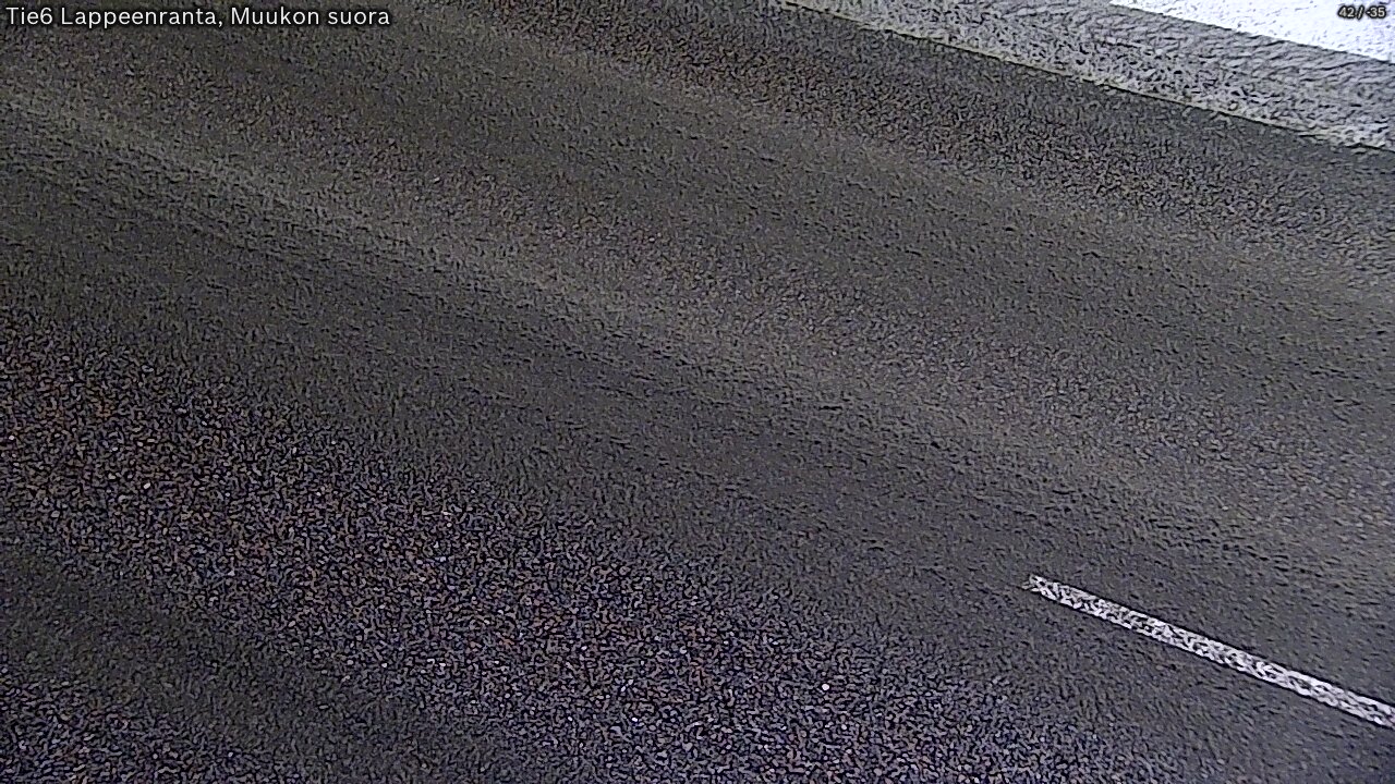 Weather Camera Image Road 6 Lappeenranta, Muukko straight, Lappeenranta, Etelä-Karjala