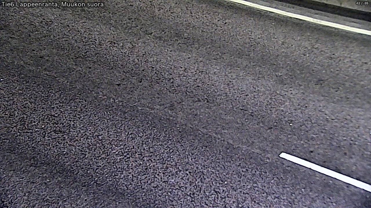 Weather Camera Image Road 6 Lappeenranta, Muukko straight, Lappeenranta, Etelä-Karjala