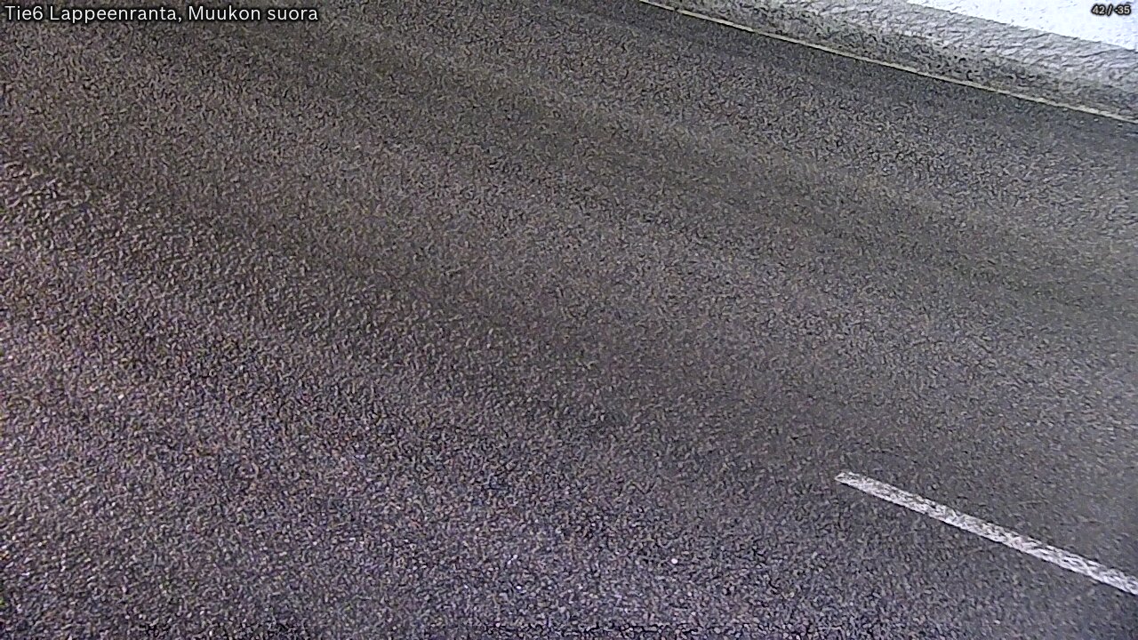 Weather Camera Image Road 6 Lappeenranta, Muukko straight, Lappeenranta, Etelä-Karjala