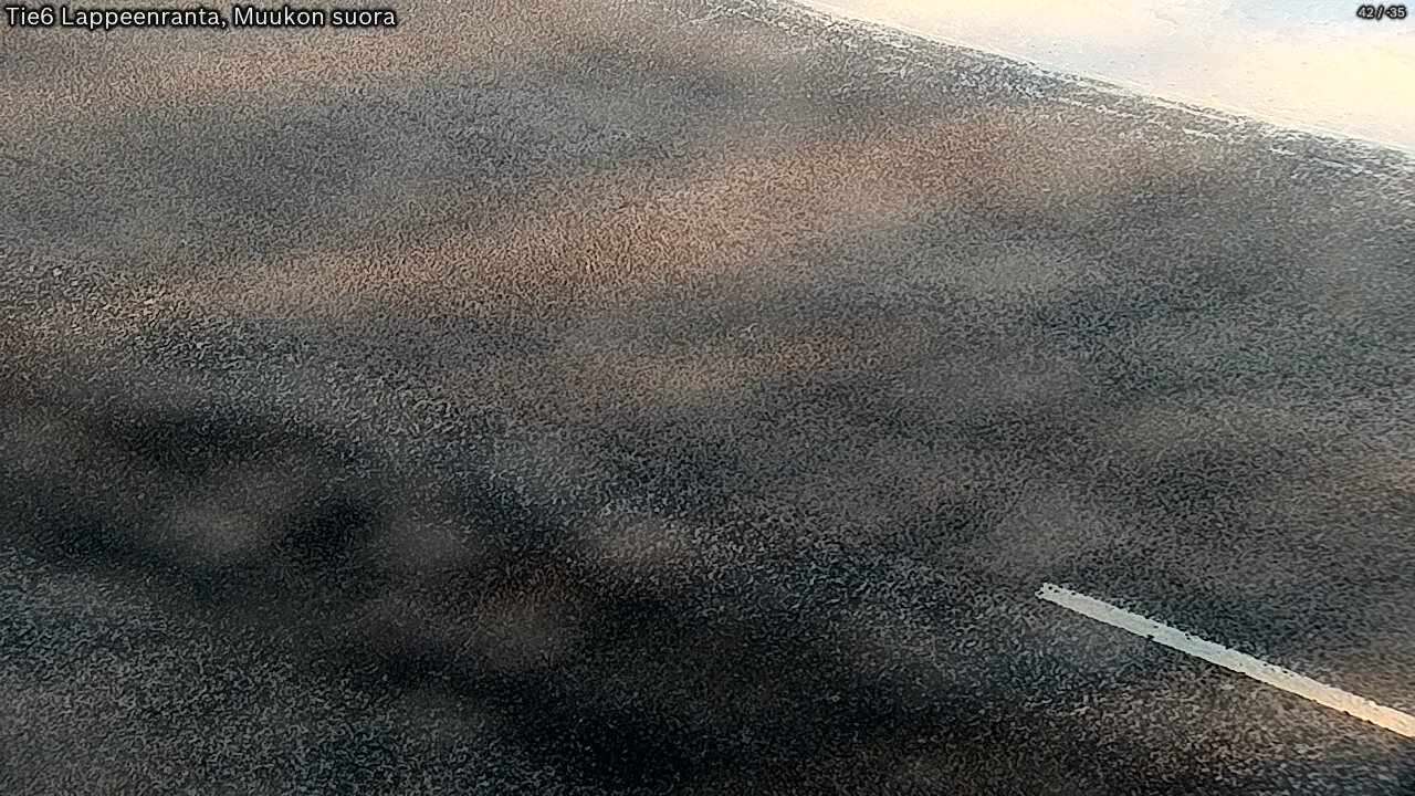 Weather Camera Image Road 6 Lappeenranta, Muukko straight, Lappeenranta, Etelä-Karjala