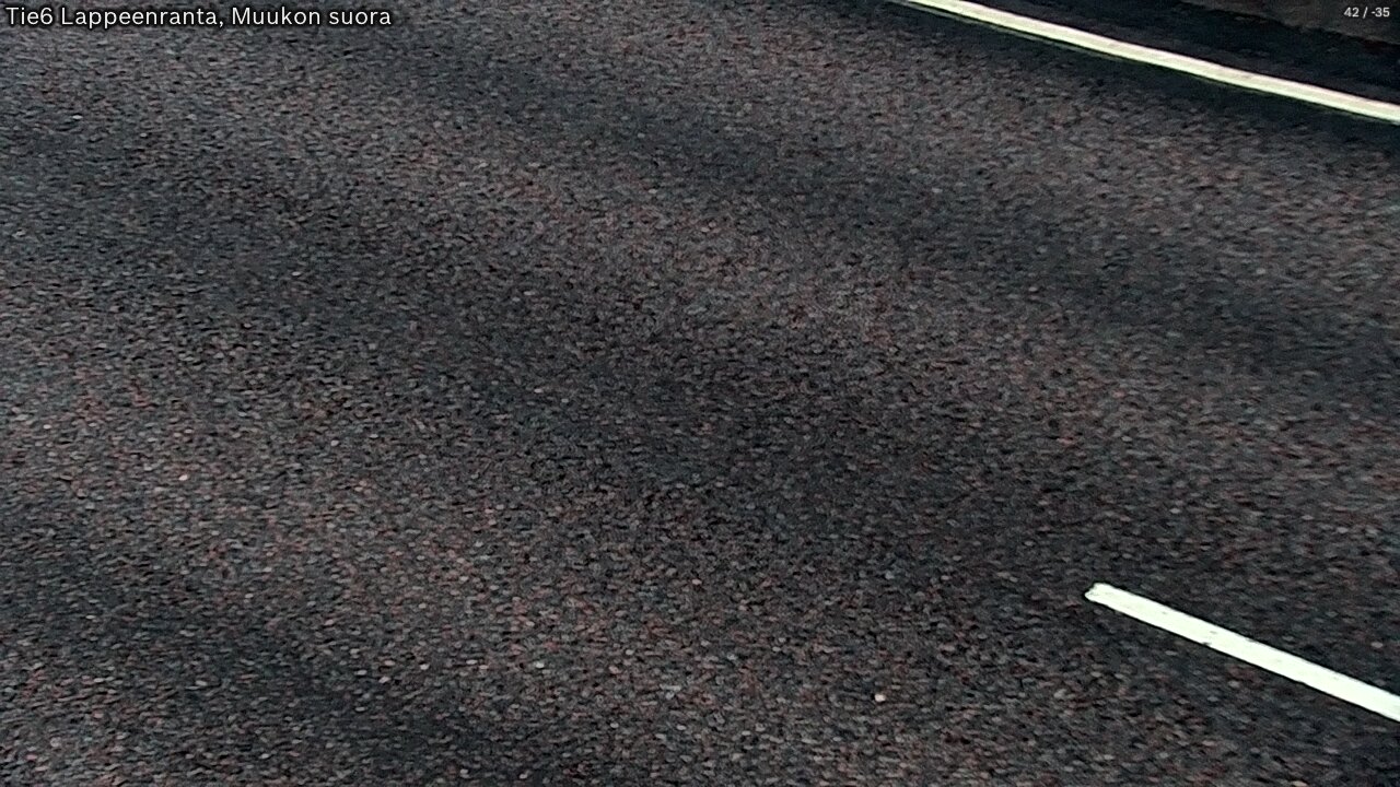 Weather Camera Image Road 6 Lappeenranta, Muukko straight, Lappeenranta, Etelä-Karjala