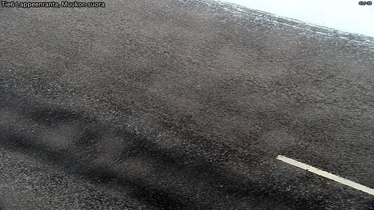 Weather Camera Image Road 6 Lappeenranta, Muukko straight, Lappeenranta, Etelä-Karjala