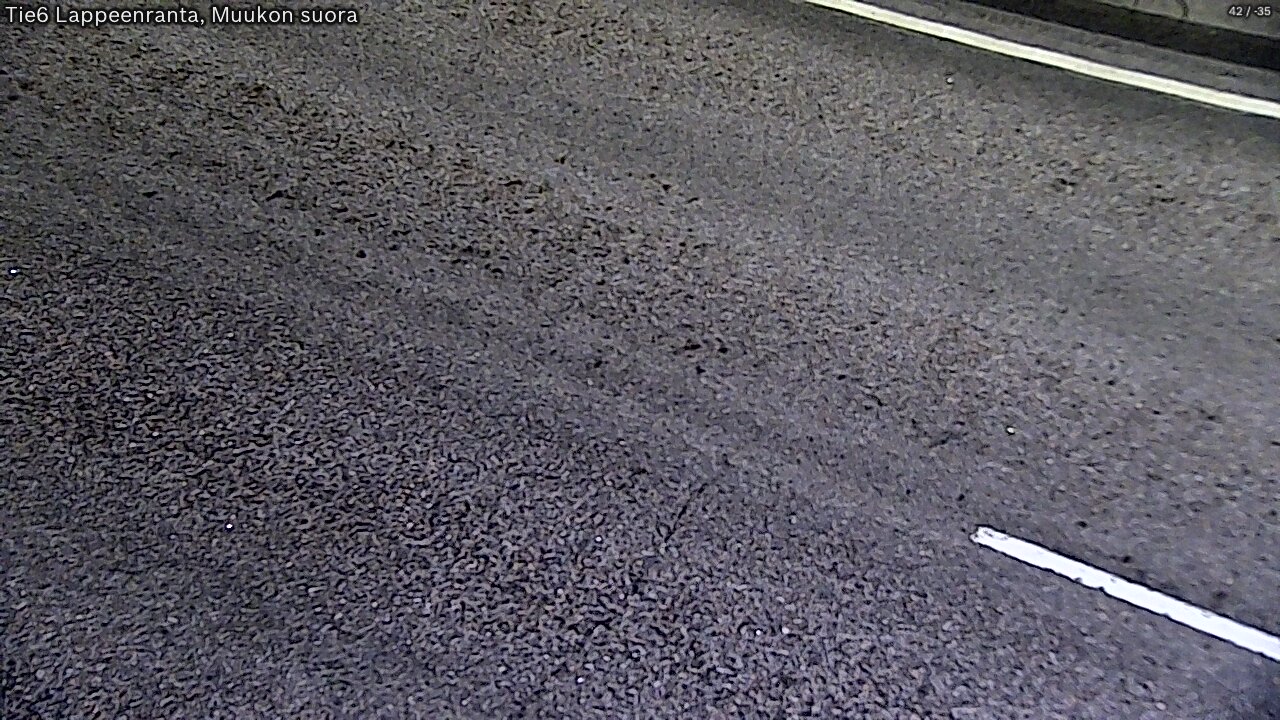 Weather Camera Image Road 6 Lappeenranta, Muukko straight, Lappeenranta, Etelä-Karjala