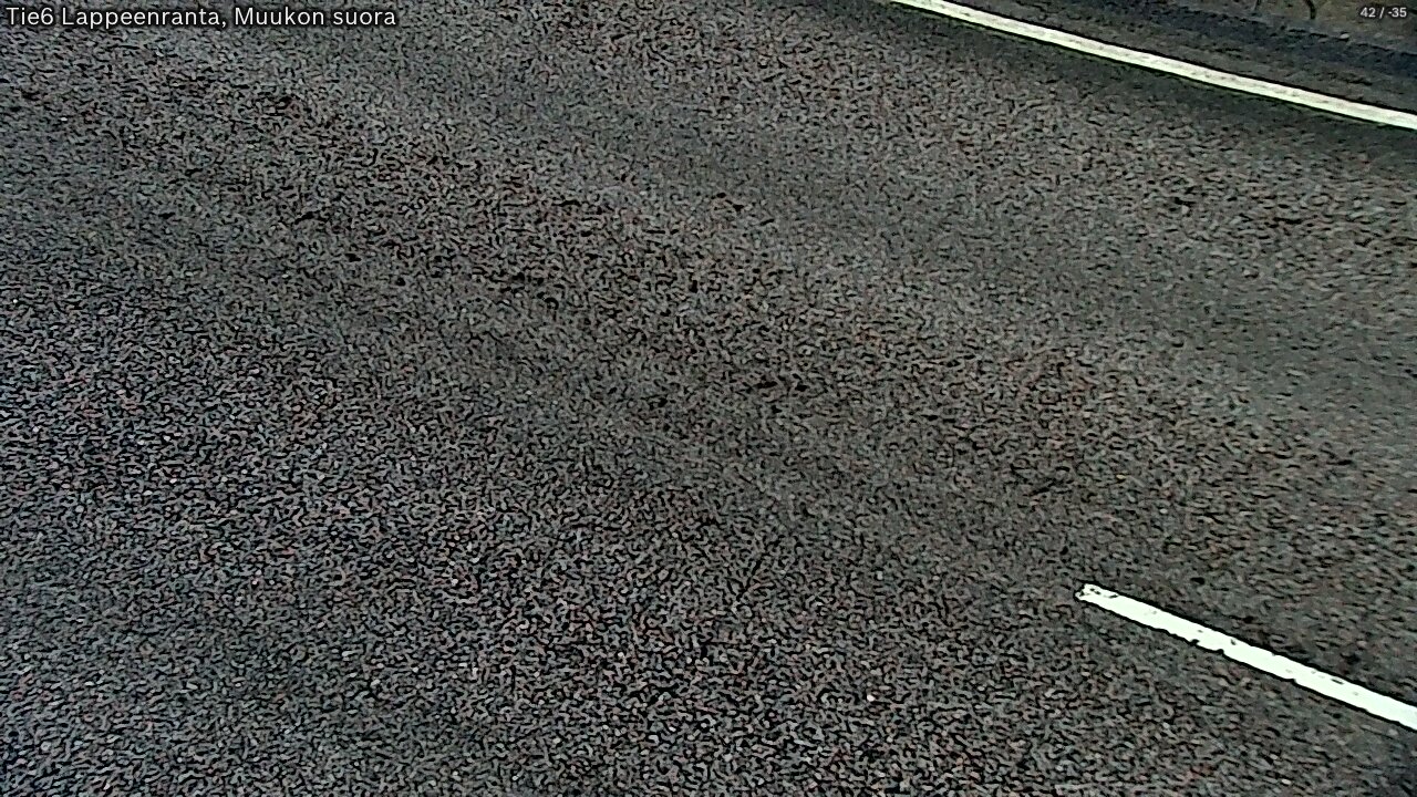 Weather Camera Image Road 6 Lappeenranta, Muukko straight, Lappeenranta, Etelä-Karjala