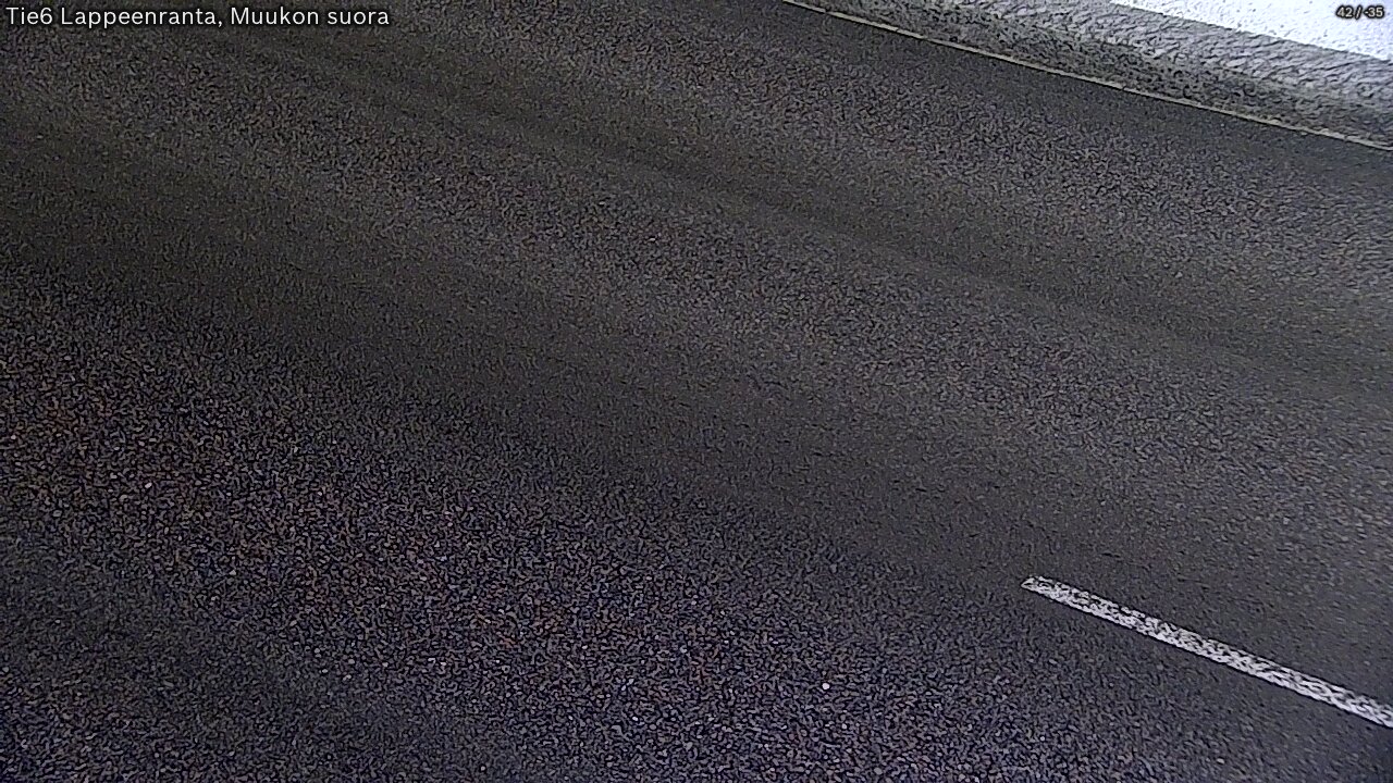 Weather Camera Image Road 6 Lappeenranta, Muukko straight, Lappeenranta, Etelä-Karjala