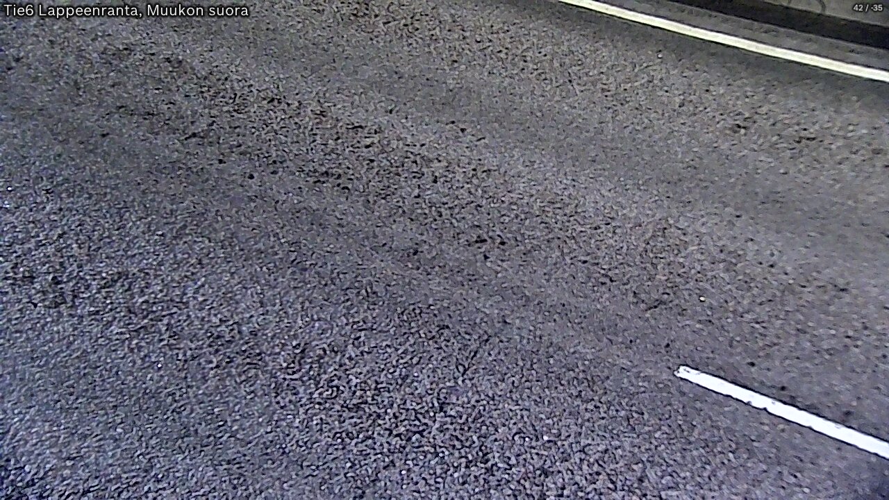 Weather Camera Image Road 6 Lappeenranta, Muukko straight, Lappeenranta, Etelä-Karjala