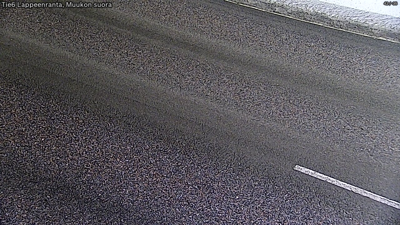 Weather Camera Image Road 6 Lappeenranta, Muukko straight, Lappeenranta, Etelä-Karjala