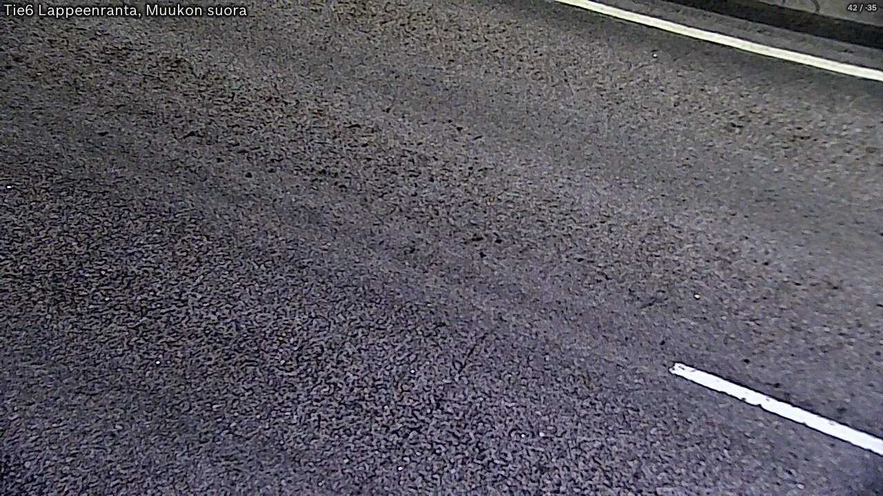 Weather Camera Image Road 6 Lappeenranta, Muukko straight, Lappeenranta, Etelä-Karjala