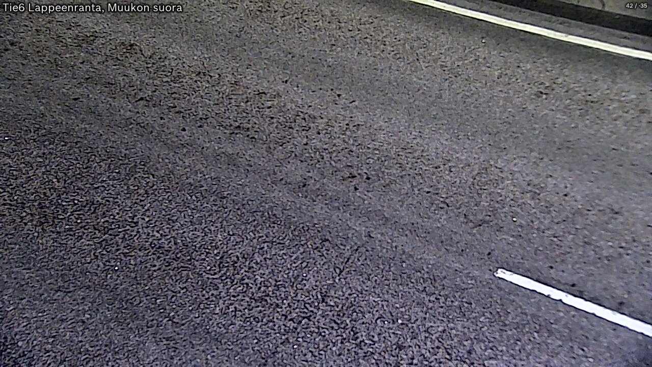 Weather Camera Image Road 6 Lappeenranta, Muukko straight, Lappeenranta, Etelä-Karjala