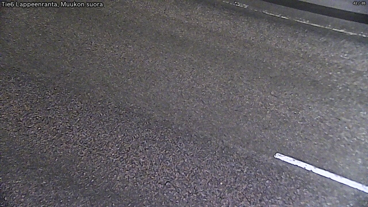 Weather Camera Image Road 6 Lappeenranta, Muukko straight, Lappeenranta, Etelä-Karjala