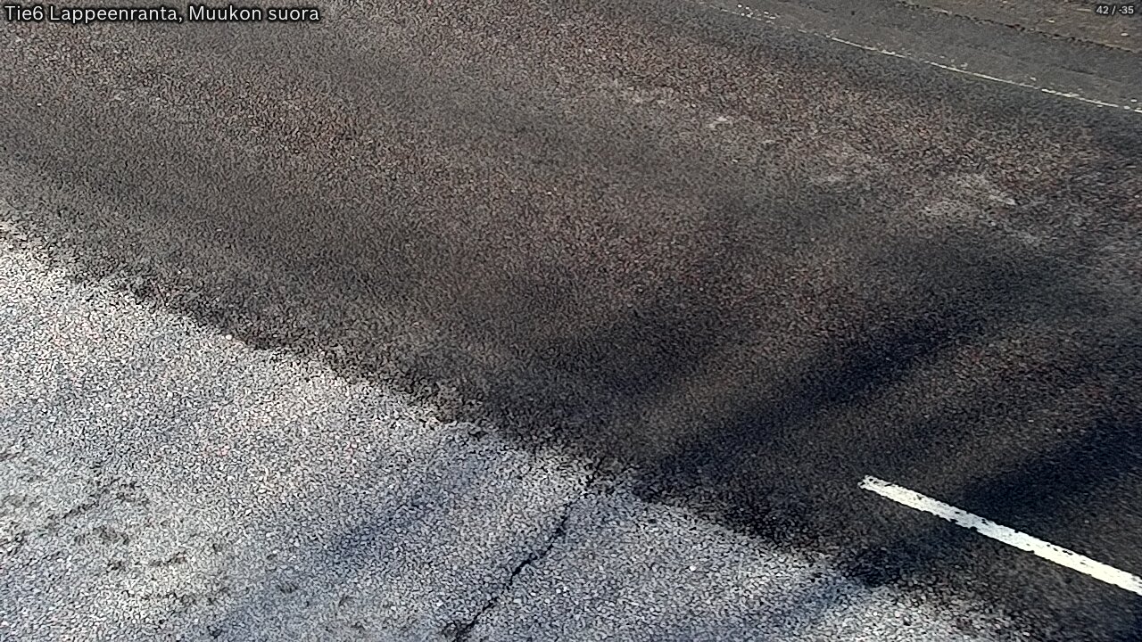 Weather Camera Image Road 6 Lappeenranta, Muukko straight, Lappeenranta, Etelä-Karjala