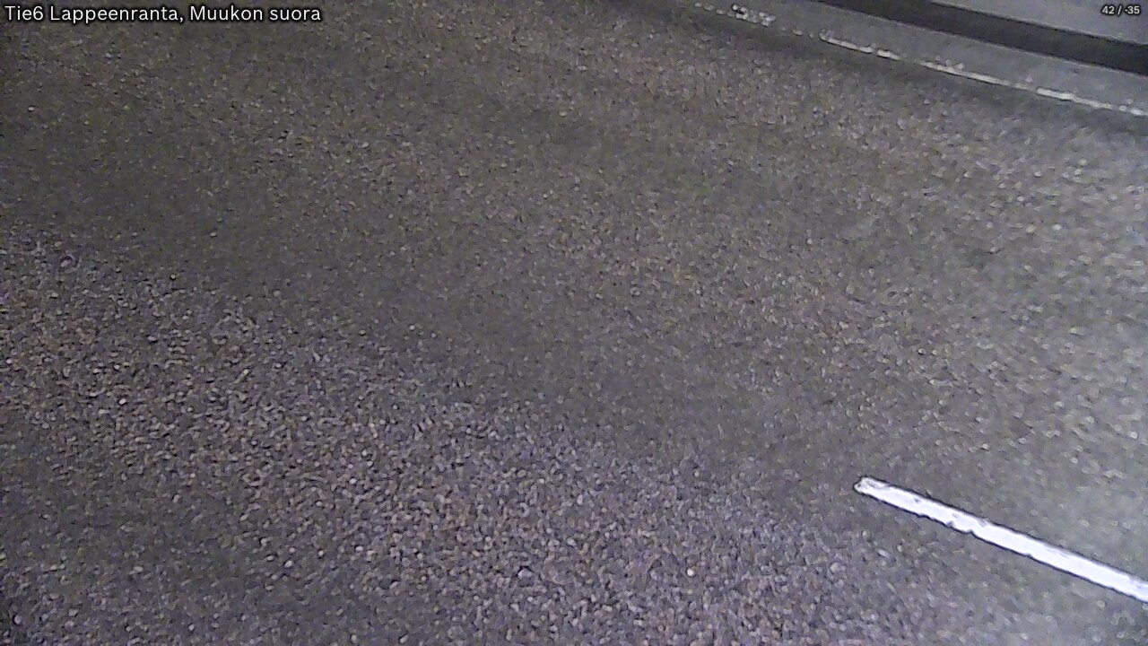 Weather Camera Image Road 6 Lappeenranta, Muukko straight, Lappeenranta, Etelä-Karjala