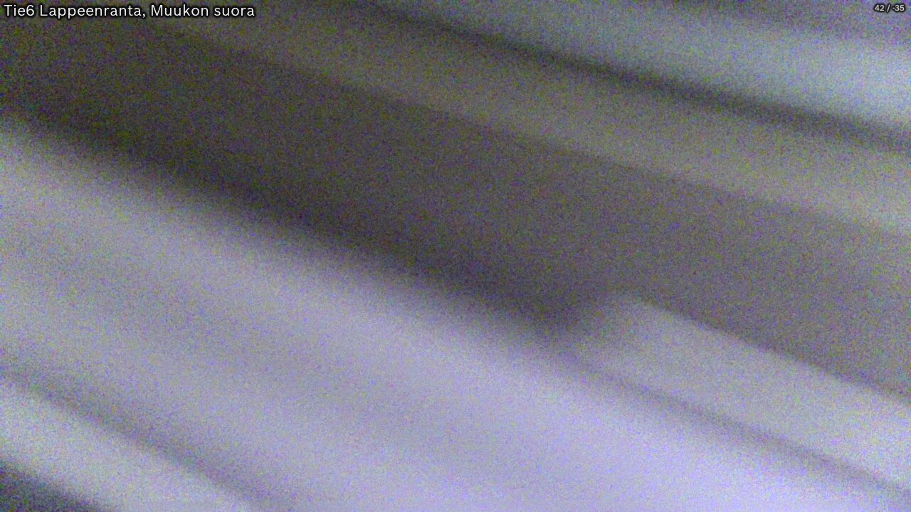 Weather Camera Image Road 6 Lappeenranta, Muukko straight, Lappeenranta, Etelä-Karjala
