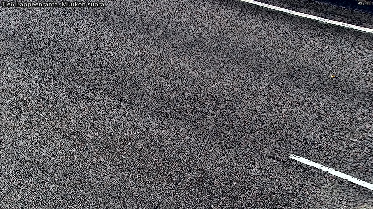 Weather Camera Image Road 6 Lappeenranta, Muukko straight, Lappeenranta, Etelä-Karjala