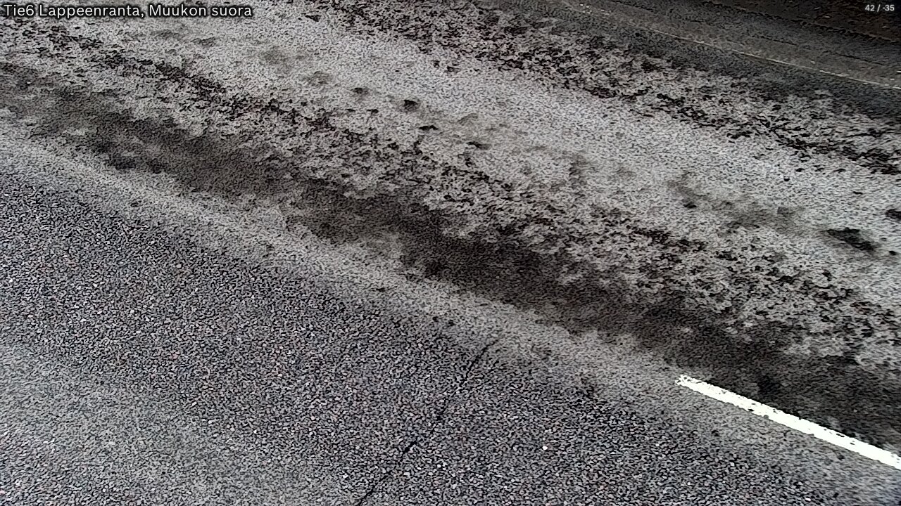 Weather Camera Image Road 6 Lappeenranta, Muukko straight, Lappeenranta, Etelä-Karjala