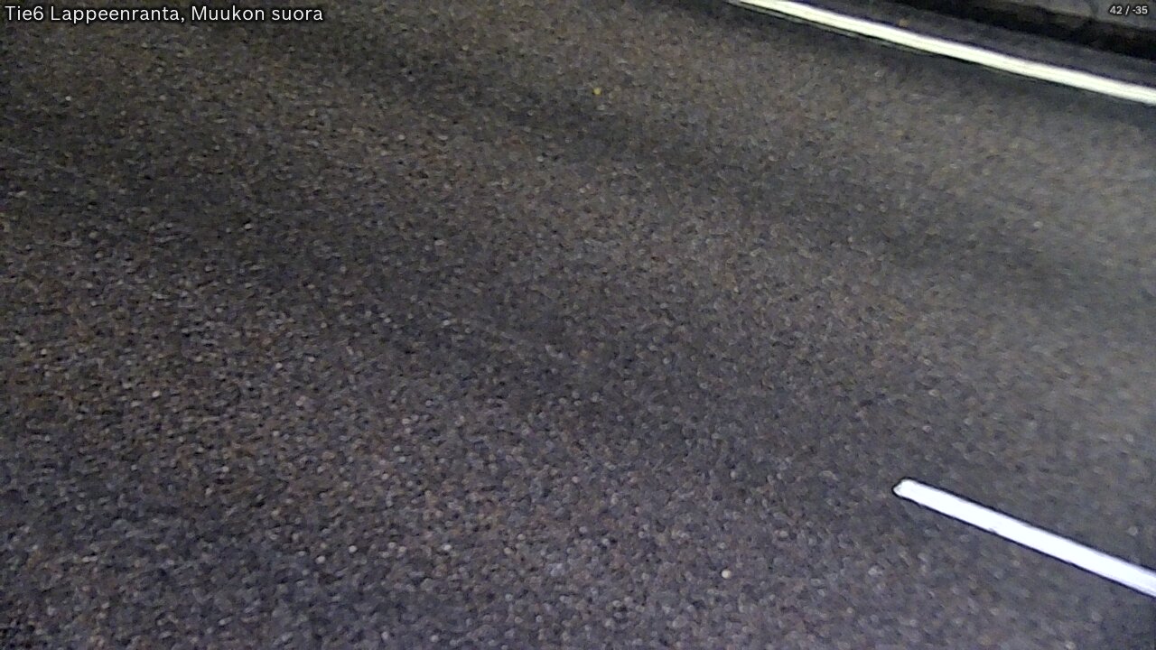 Weather Camera Image Road 6 Lappeenranta, Muukko straight, Lappeenranta, Etelä-Karjala