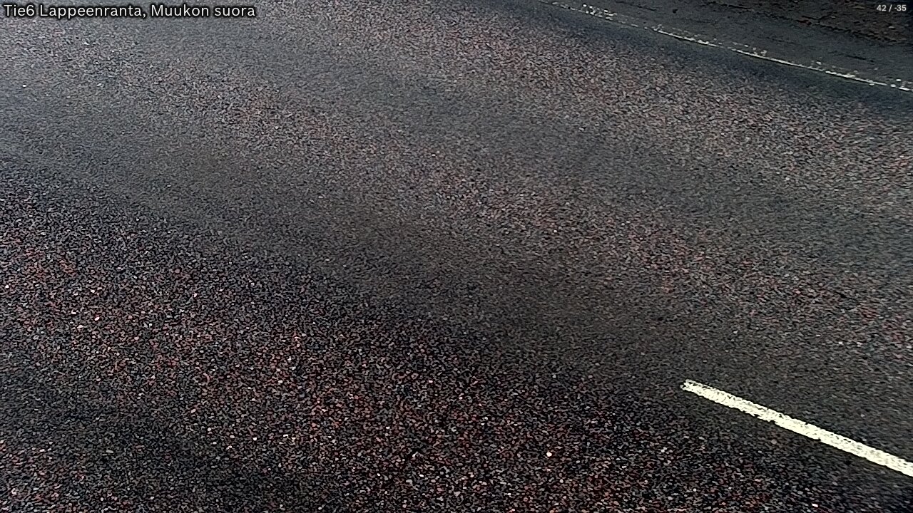 Weather Camera Image Road 6 Lappeenranta, Muukko straight, Lappeenranta, Etelä-Karjala
