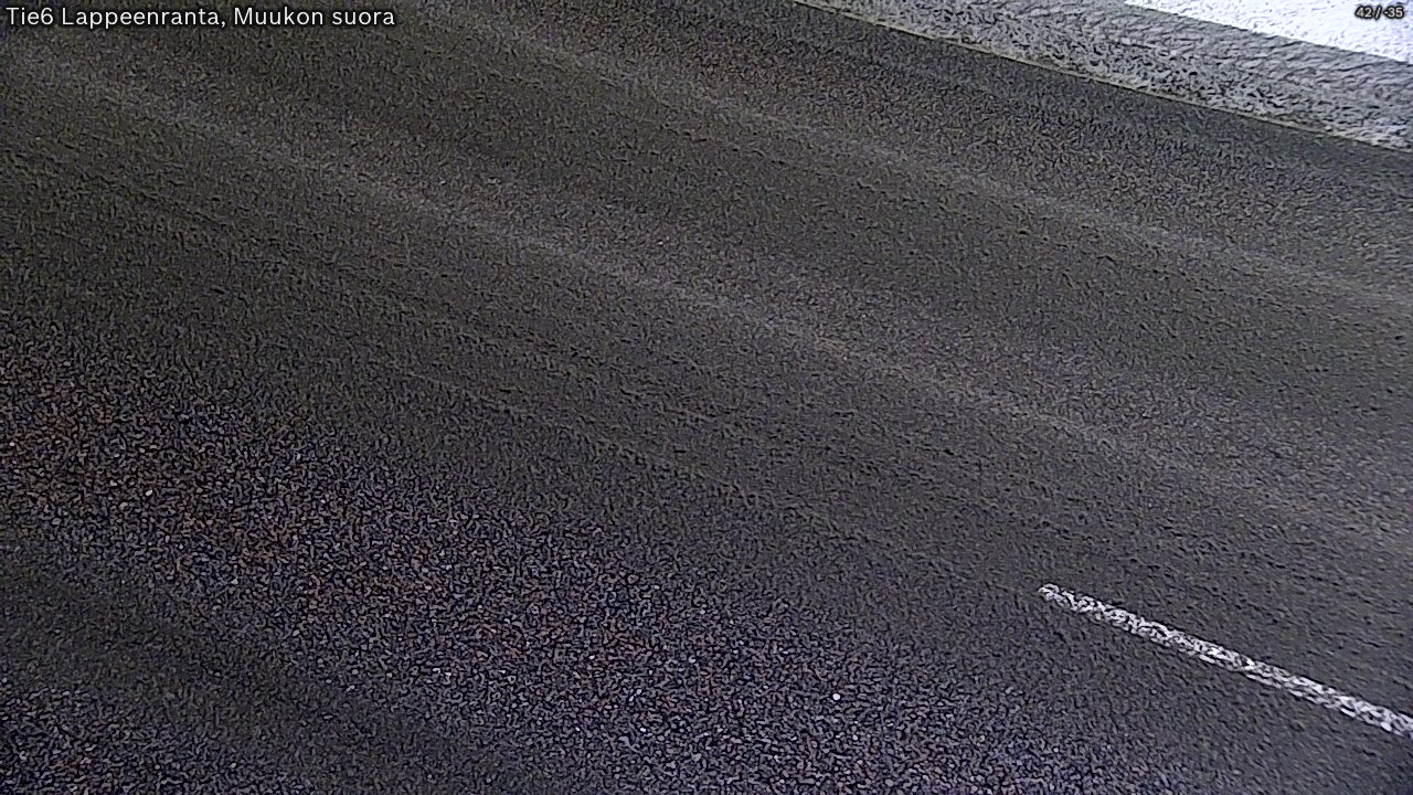 Weather Camera Image Road 6 Lappeenranta, Muukko straight, Lappeenranta, Etelä-Karjala