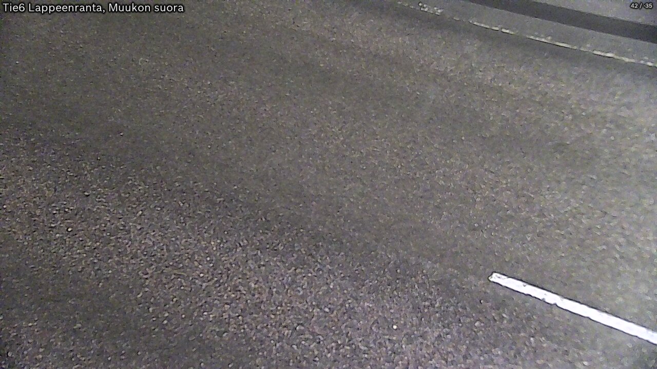 Weather Camera Image Road 6 Lappeenranta, Muukko straight, Lappeenranta, Etelä-Karjala