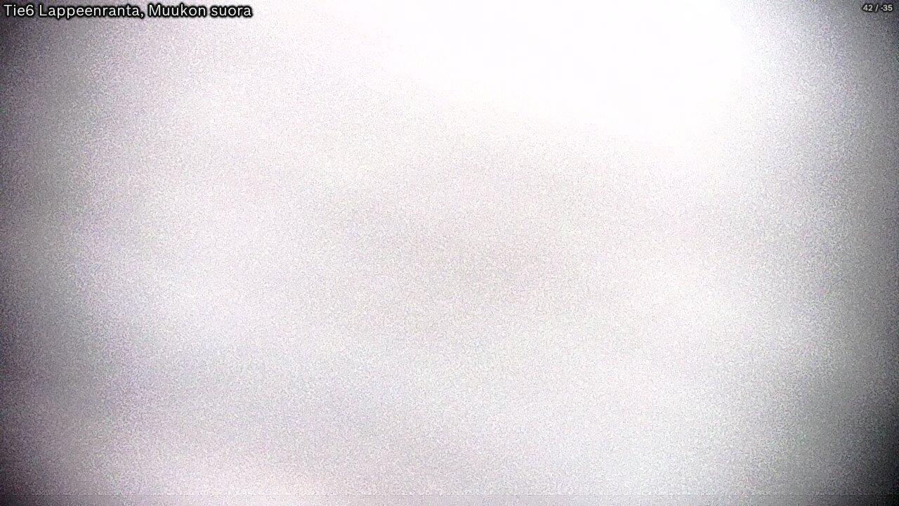 Weather Camera Image Tie 6 Villmanstrand, Muukko rakan, Lappeenranta, Etelä-Karjala