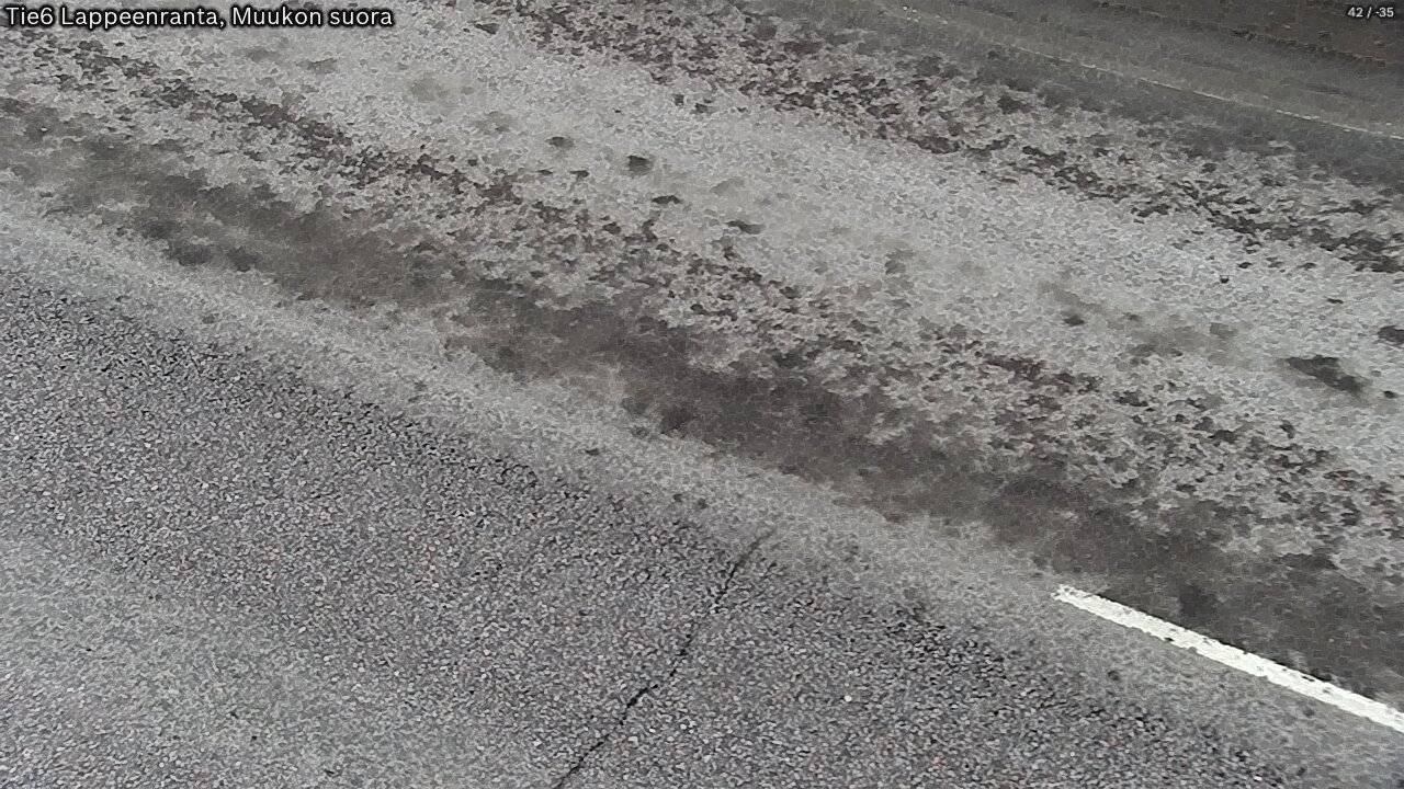 Weather Camera Image Road 6 Lappeenranta, Muukko straight, Lappeenranta, Etelä-Karjala