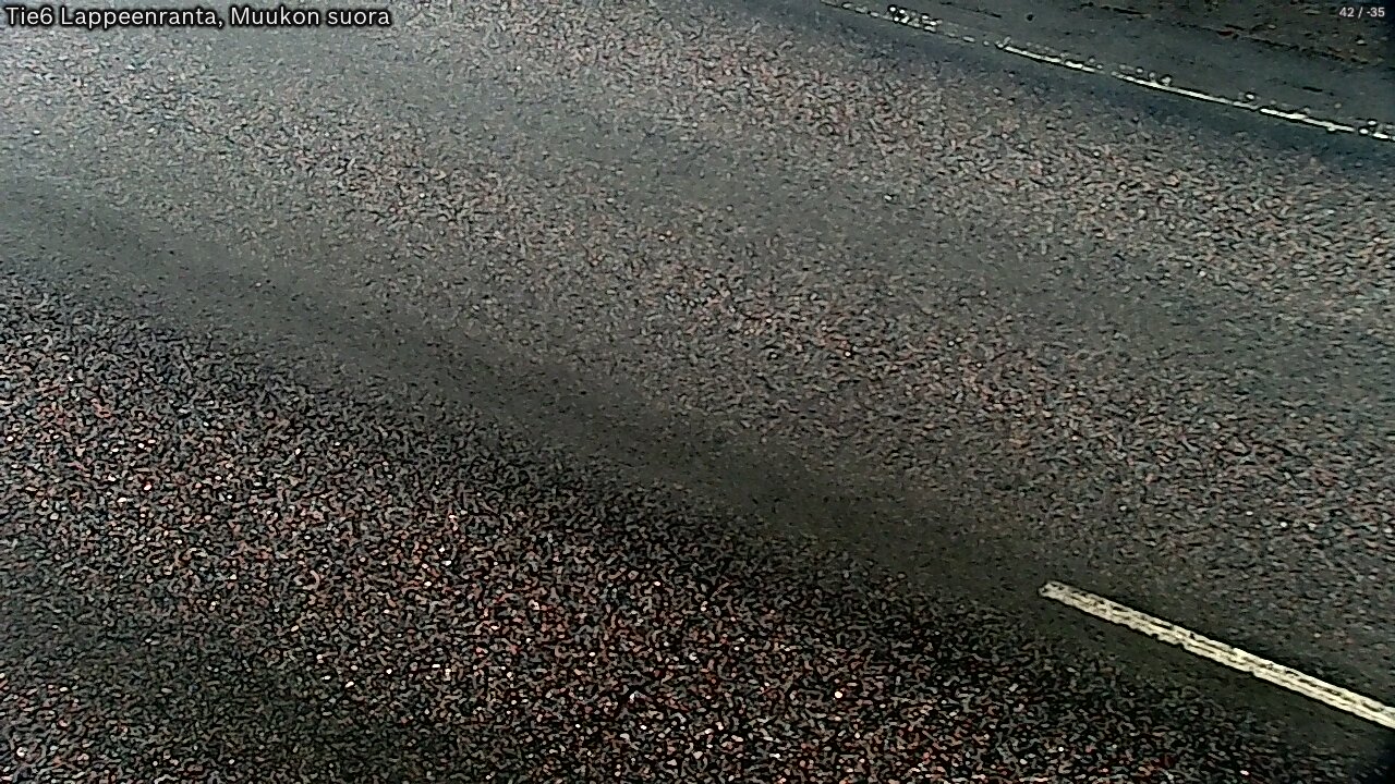 Weather Camera Image Road 6 Lappeenranta, Muukko straight, Lappeenranta, Etelä-Karjala
