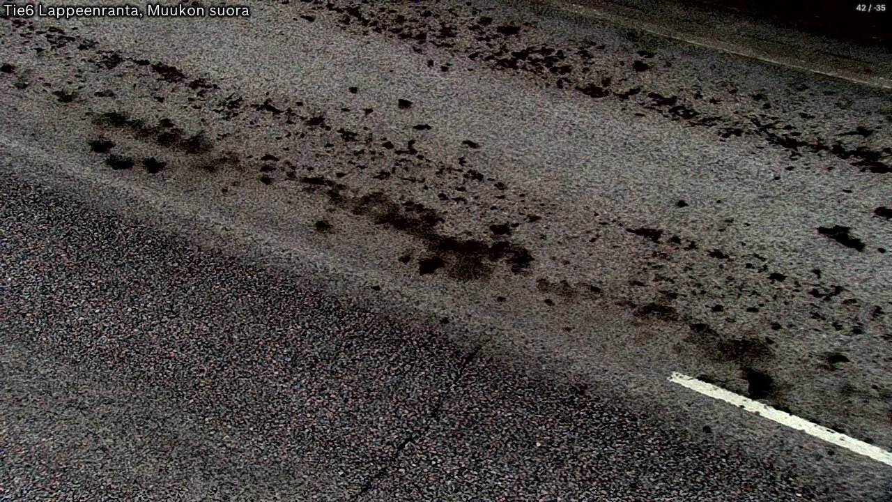 Weather Camera Image Road 6 Lappeenranta, Muukko straight, Lappeenranta, Etelä-Karjala