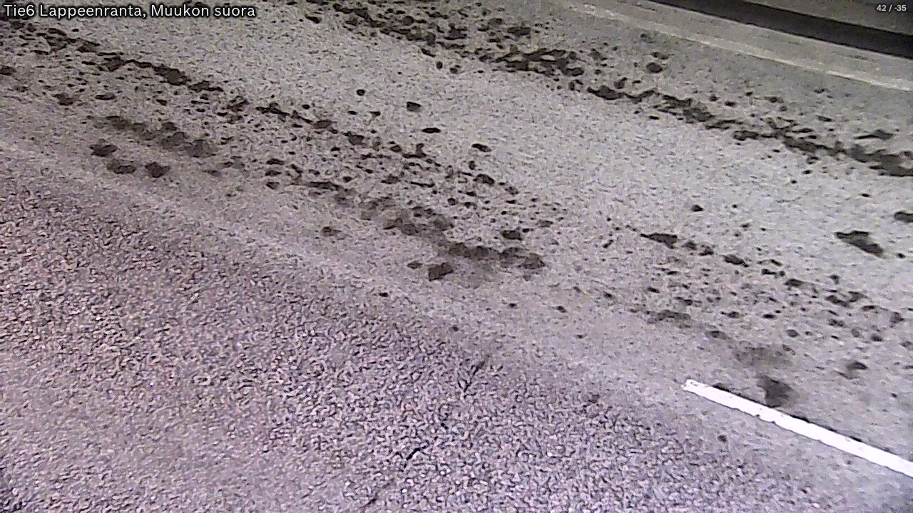 Weather Camera Image Road 6 Lappeenranta, Muukko straight, Lappeenranta, Etelä-Karjala