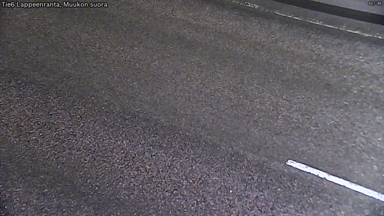 Weather Camera Image Road 6 Lappeenranta, Muukko straight, Lappeenranta, Etelä-Karjala