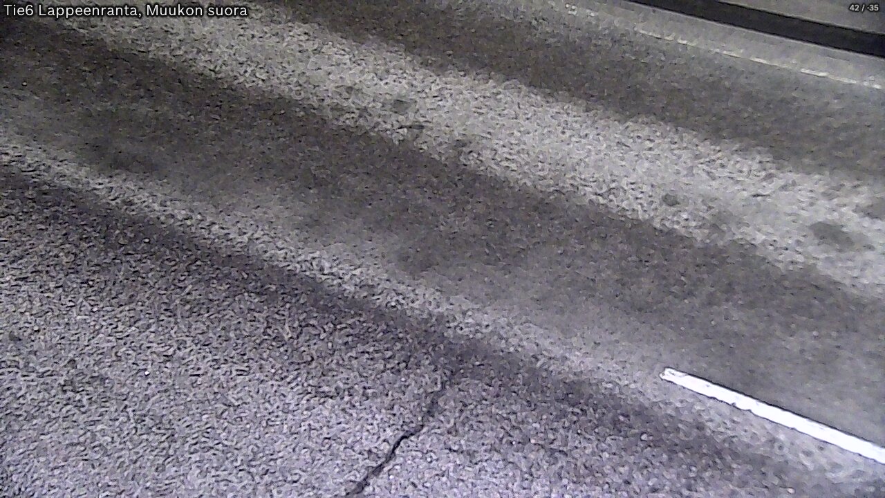 Weather Camera Image Road 6 Lappeenranta, Muukko straight, Lappeenranta, Etelä-Karjala