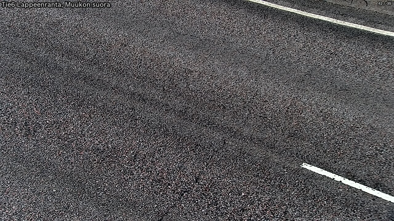 Weather Camera Image Tie 6 Villmanstrand, Muukko rakan, Lappeenranta, Etelä-Karjala