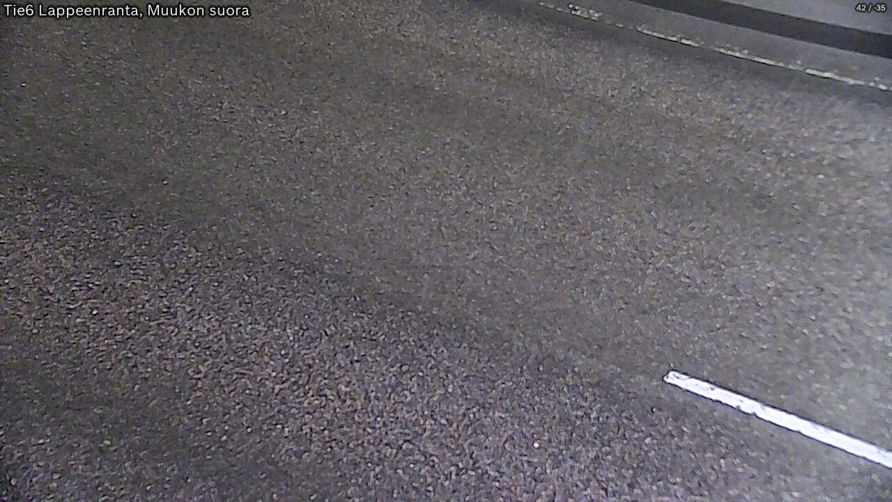 Weather Camera Image Road 6 Lappeenranta, Muukko straight, Lappeenranta, Etelä-Karjala