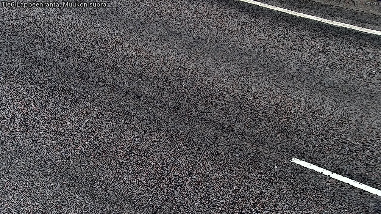 Weather Camera Image Tie 6 Villmanstrand, Muukko rakan, Lappeenranta, Etelä-Karjala