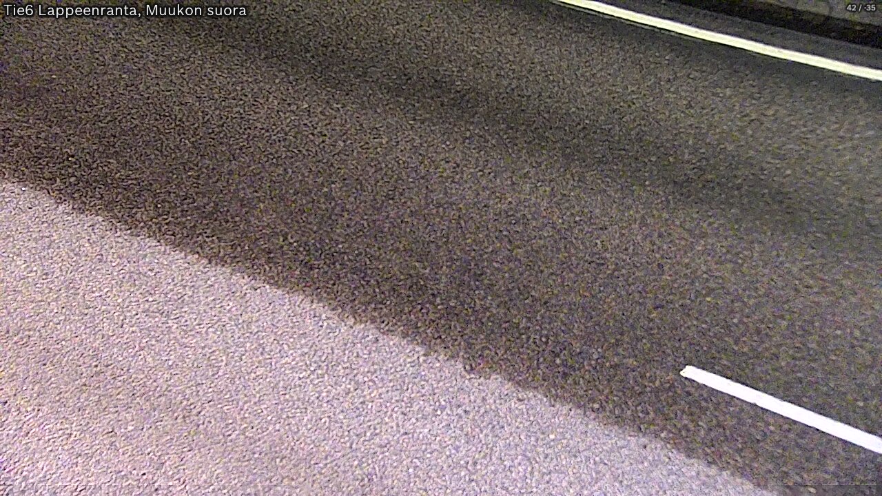 Weather Camera Image Road 6 Lappeenranta, Muukko straight, Lappeenranta, Etelä-Karjala