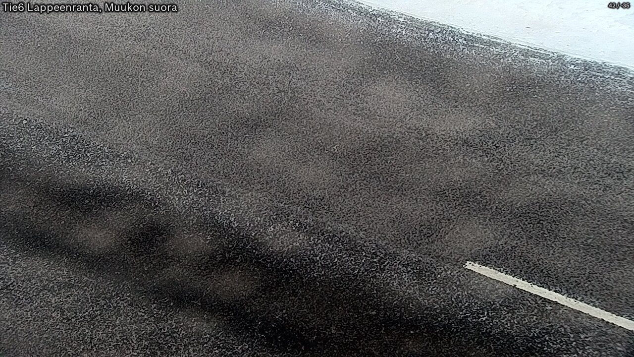 Weather Camera Image Road 6 Lappeenranta, Muukko straight, Lappeenranta, Etelä-Karjala