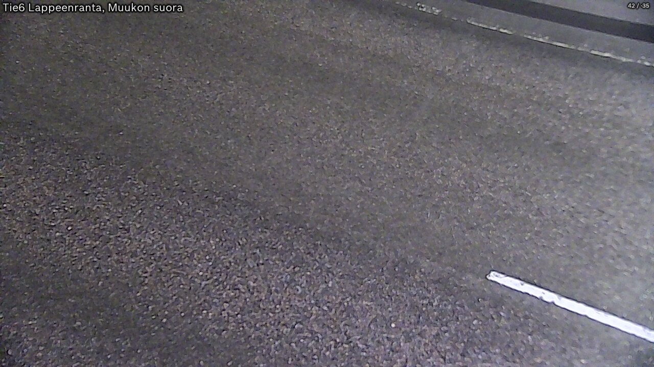 Weather Camera Image Road 6 Lappeenranta, Muukko straight, Lappeenranta, Etelä-Karjala