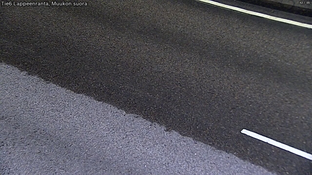 Weather Camera Image Road 6 Lappeenranta, Muukko straight, Lappeenranta, Etelä-Karjala