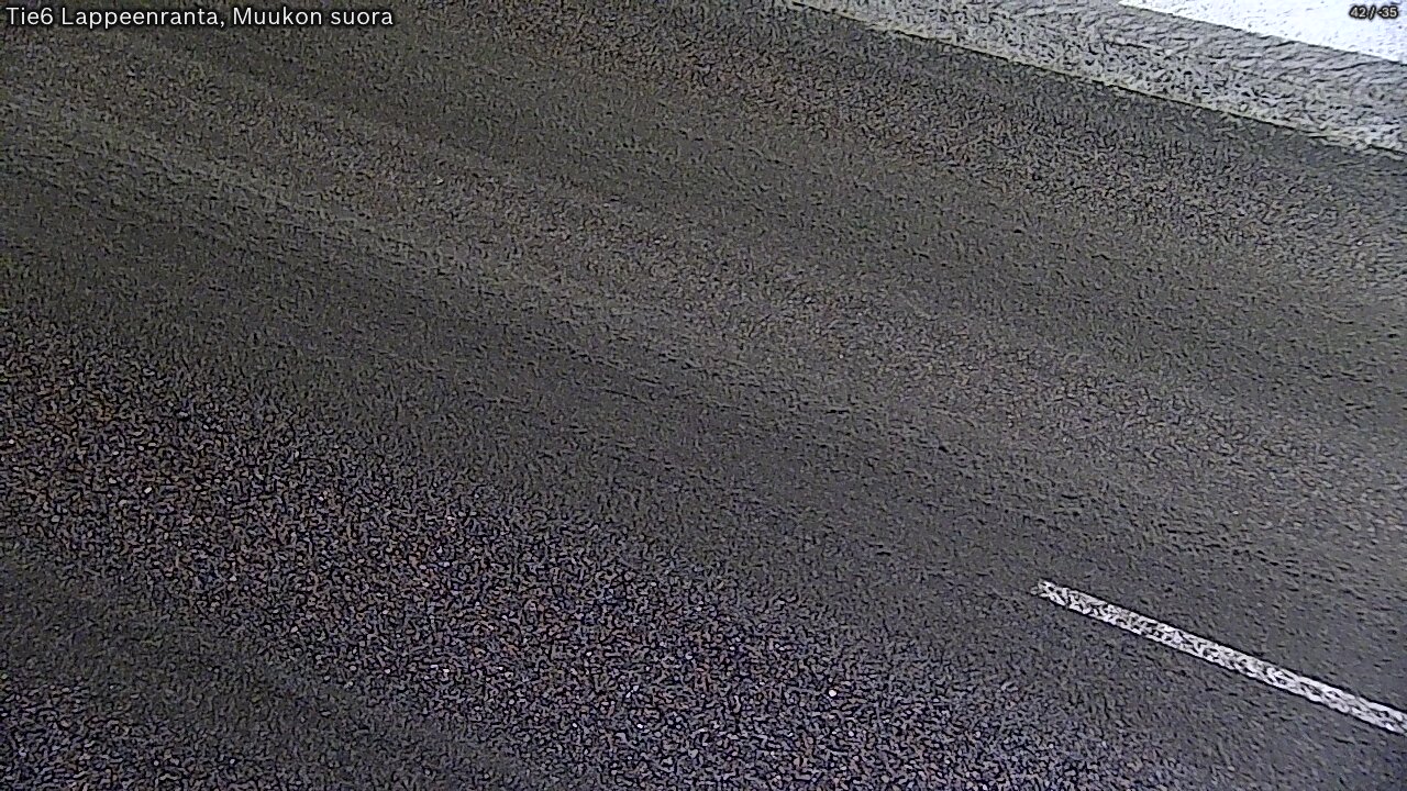 Weather Camera Image Road 6 Lappeenranta, Muukko straight, Lappeenranta, Etelä-Karjala
