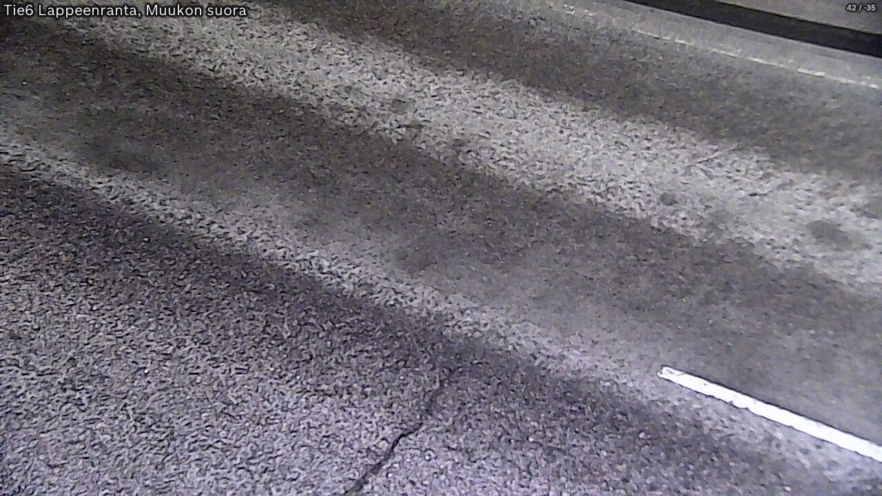 Weather Camera Image Road 6 Lappeenranta, Muukko straight, Lappeenranta, Etelä-Karjala