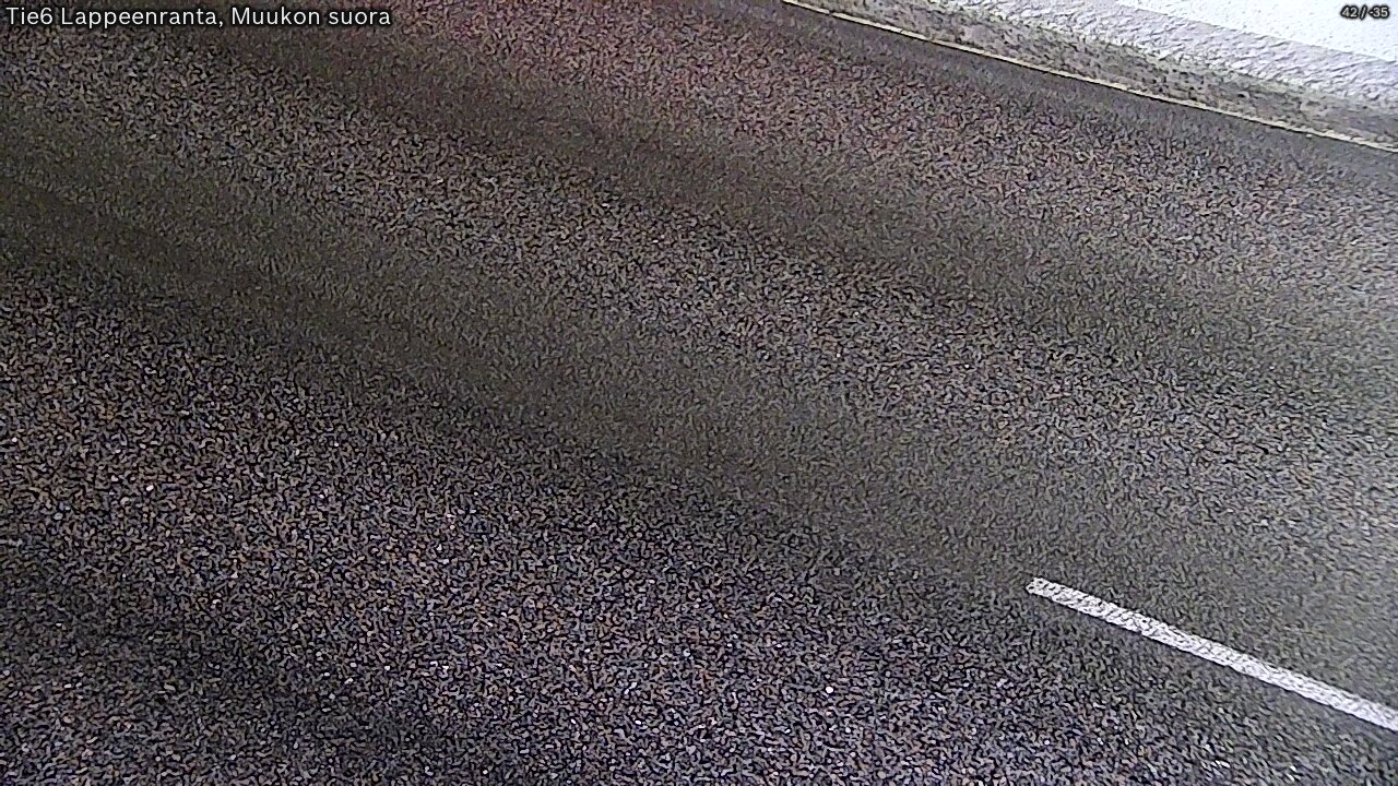 Weather Camera Image Road 6 Lappeenranta, Muukko straight, Lappeenranta, Etelä-Karjala